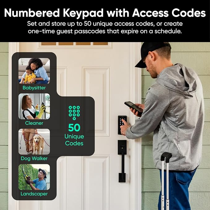 Wyze Auto-Lock Bolt v2, Fingerprint Keyless Entry Smart Lock, AI Learning - Image 7