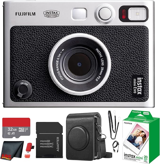 Fujifilm Instax Mini EVO Hybrid Instant Camera Bundle by FUJIFILM