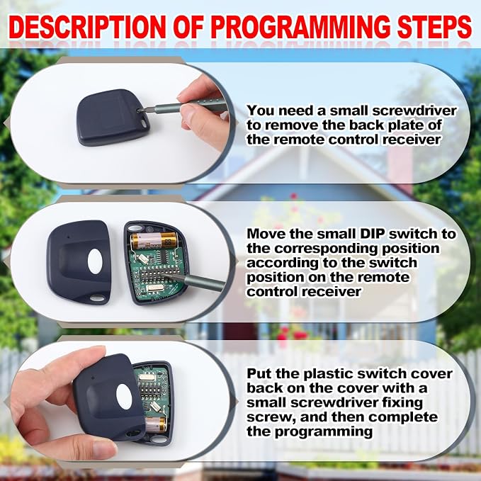 Kingdder 3 Pieces Gate Opener Remote Compatible - Image 3