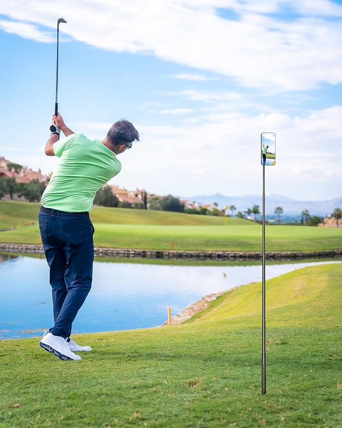Monopod and Tripod Selfie Stick to Record Golf Swing Training Aid, Magnetic - Image 4