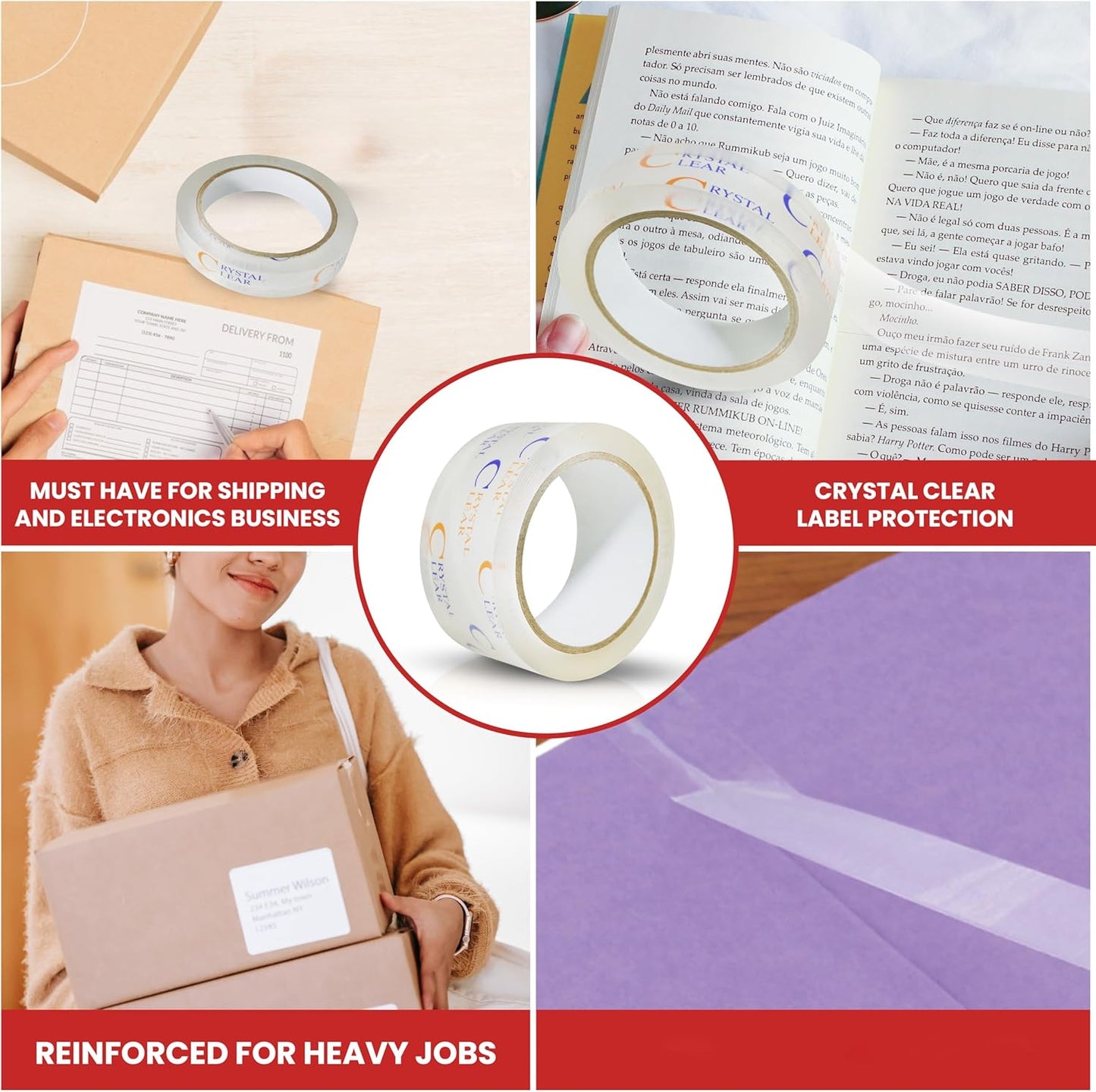 GGR Supplies T.R.U. LP-20CC Book Repair Crystal Clear Label Protection Tape: 3 in. x 72 yds. (Pack of 1)