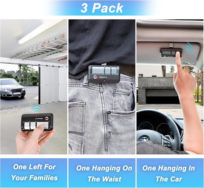 3 for Chamberlain LiftMaster Craftsman Garage Door Opener Remote 893LM 893MAX - Image 7