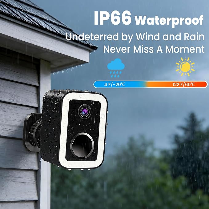 【2 Pack】Security Cameras Wireless Outdoor, Color Night Vision Even in the Dark - Image 5