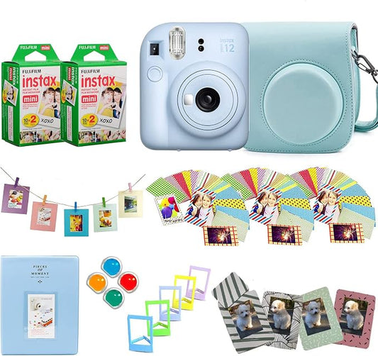 Fujifilm Instax Mini 12 Instant Camera + Pro Design Accessory Bundle by FUJIFILM