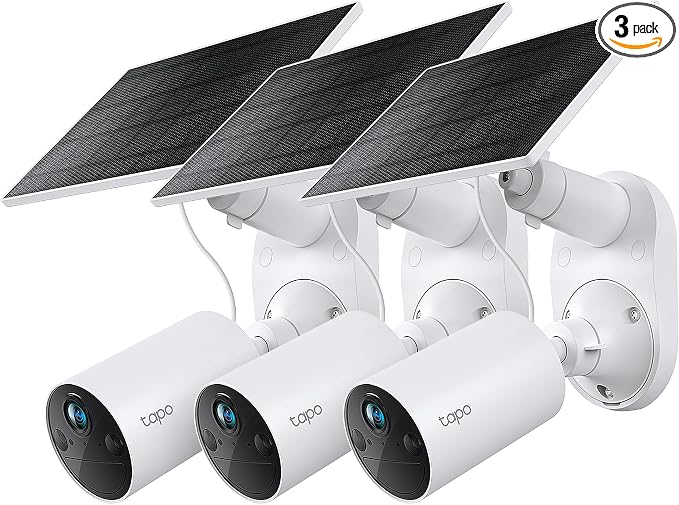 Tapo SolarCam 1080p Outdoor Wireless Security Camera, Battery Power by Tapo