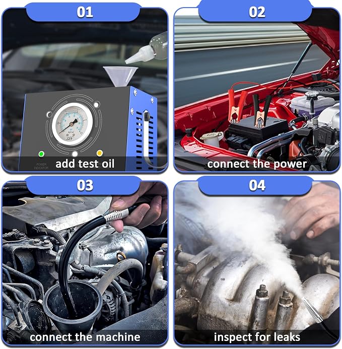 Automotive Smoke Machine Leak Detector Built in Air Pump, EVAP Automotive Smoke - Image 4