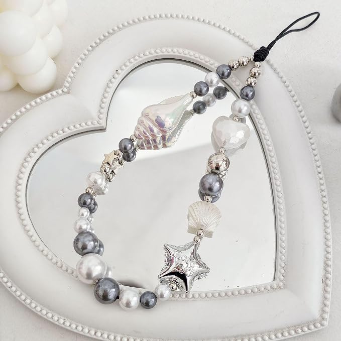 Cute Beaded Camera Wrist Strap for Phone, Digital Camera Charm Lanyard - Image 4