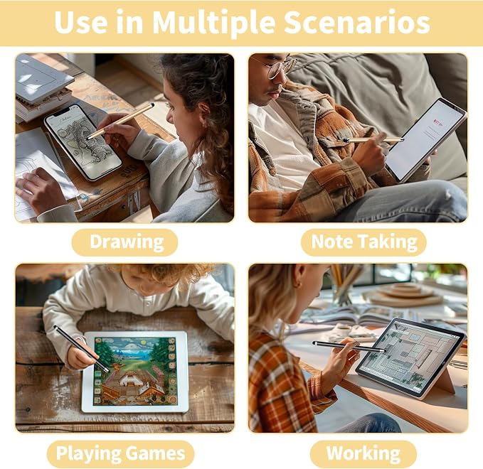 10 PCS Stylus, Stylus Pen for Touchscreen, Stylus 2-in-1 High Sensitivity & - Image 7
