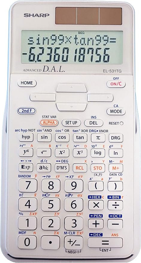 Sharp EL-531TGBDW 12-Digit Scientific/Engineering Calculator by SharpCalculators