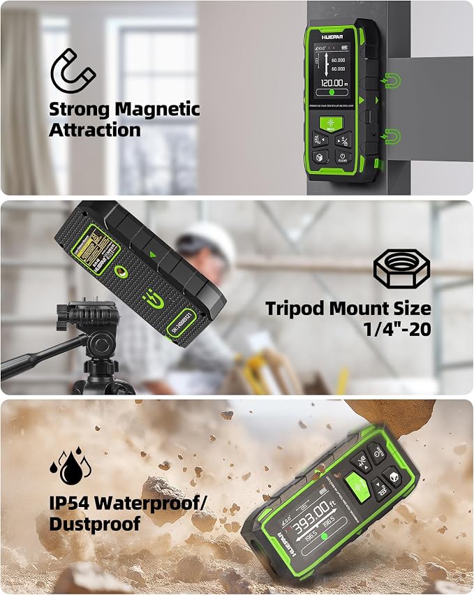 Huepar Professional Dual Laser Measuring Tool 393ft, 5 Years Warranty, - Image 5