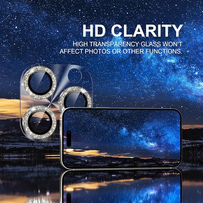 Choiche Compatible for iPhone 16 Pro/iPhone 16 Pro Max Camera Lens Protector - Image 5