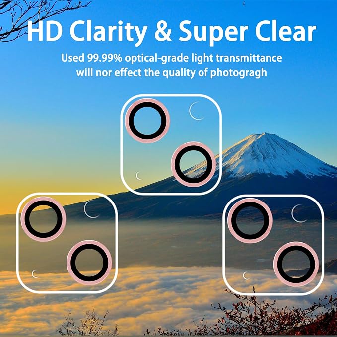 Dengduoduo 3 Pack Tempered Glass Camera Lens Protector - Image 3