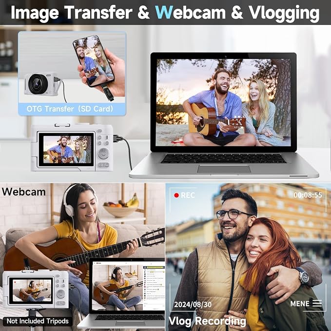 Digital Camera 4K for Photography, 50MP Vlogging Camera for YouTube Video - Image 4