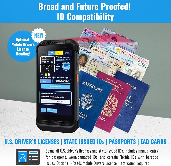 Portable ID & Passport Scanner for Bars, Clubs & Retail | Verifies Age & - Image 3