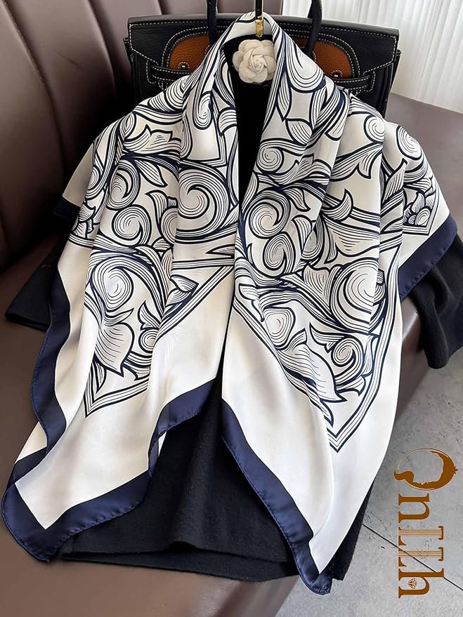 Silky Scarf for Women Lightweight Satin Bandanas Neck Hair Wrap For Sleeping - Image 5