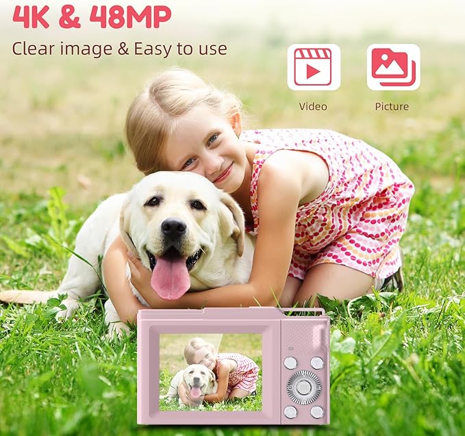 Digital Camera, FHD 4K Digital Point and Shoot Camera - Image 2