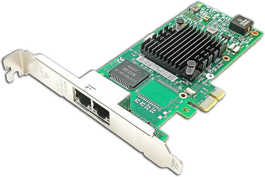 Gigabit Dual Ethernet Server PCIe2.0 x1, 1Gb Network Card by Lemspum