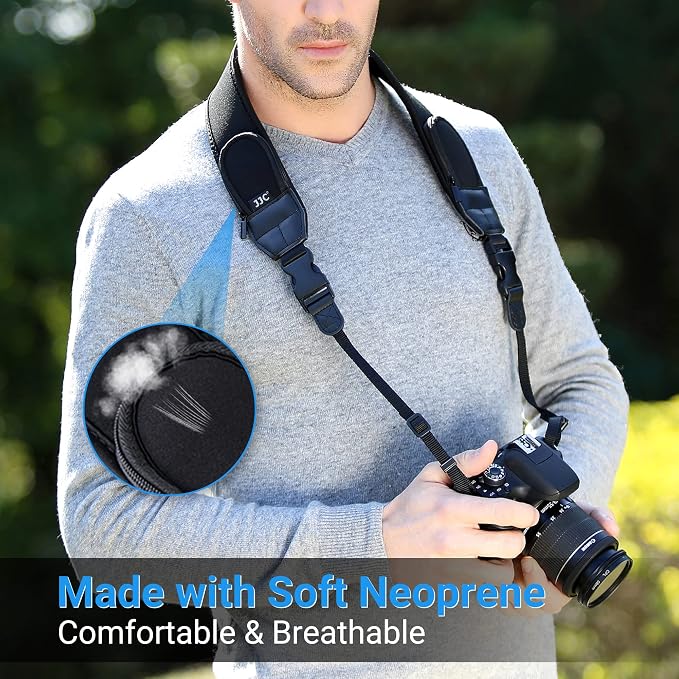 DSLR Camera Neck Strap, Soft Neoprene Shoulder Belt - Image 2
