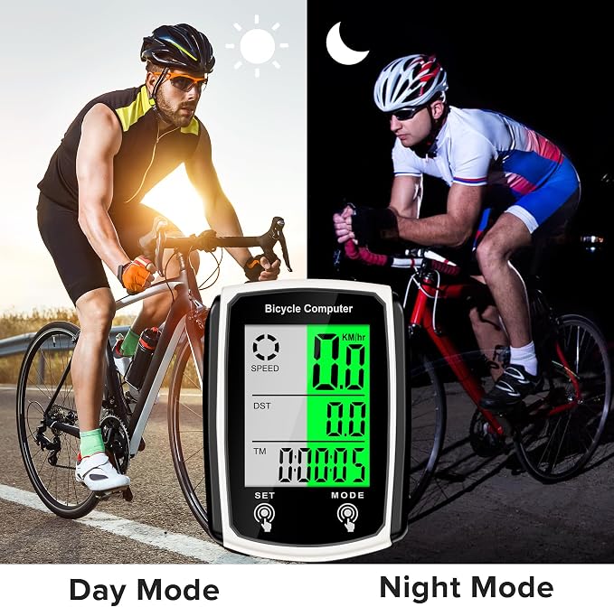 Bike Computer and Bicycle Odometer Wired MPH KM/H Bike Speedometer - Image 3