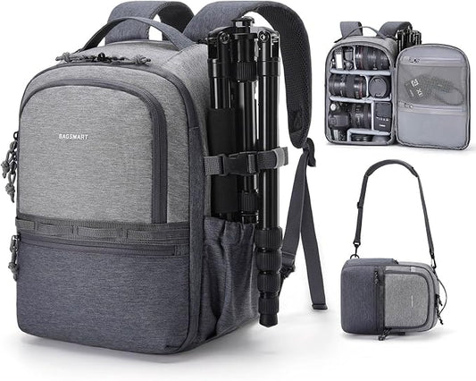 BAGSMART Camera Backpack, DSLR SLR Small Camera Bags by BAGSMART