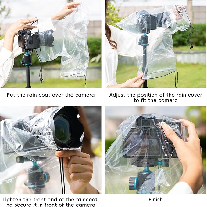 2 Pack Camera Rain Cover Clear Sleeve Protector - Image 6