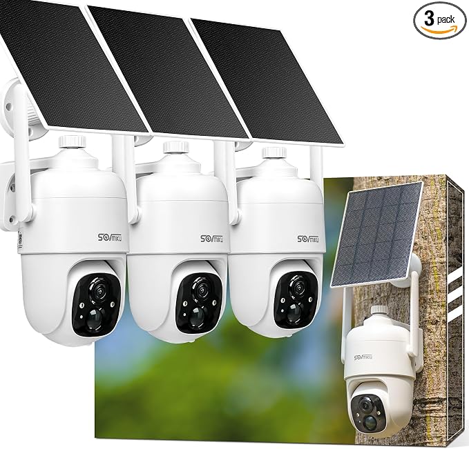 Vicohome 3CQ1 AI 2K Solar Security Camera Wireless Outdoor, Battery Powered by sovmiku