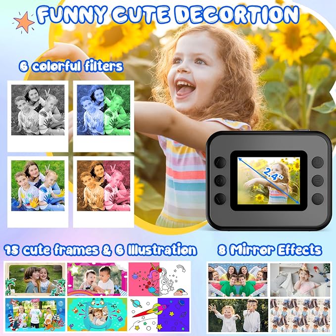 Kids Camera Instant Print, Christmas Birthday Gifts - Image 4