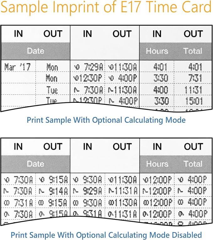 Lathem 700E Calculating Electronic Time Clock, 6.9" x 5.2" x 9.6" - Image 4