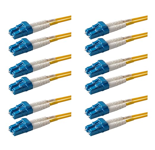 SpeedyFiberTX – 6-Pack 1.5 Meter LC to LC Fiber Patch Cable, Corning SMF-28 by SpeedyFiberTX