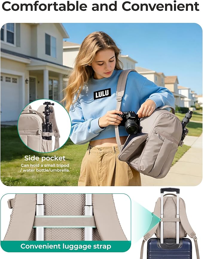 BAGSMART Puffy Camera Backpack, Camera Bags - Image 2