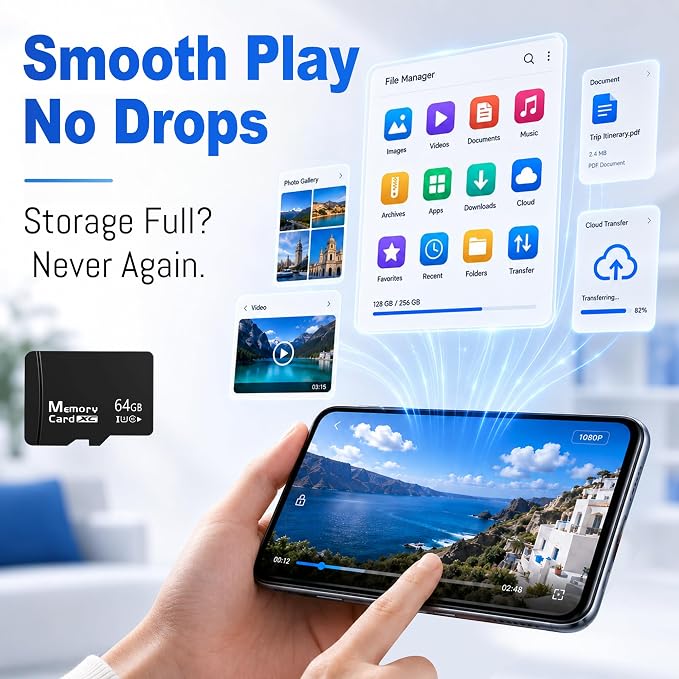 64GB Micro SD Card for Dashcam & Security Camera U3 V30 A1 | High Endurance - Image 6
