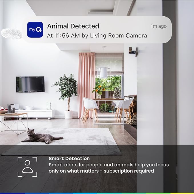myQ Indoor Plug-in Security Camera Gen 2 – 2K Smart Wi-Fi Camera - Image 5