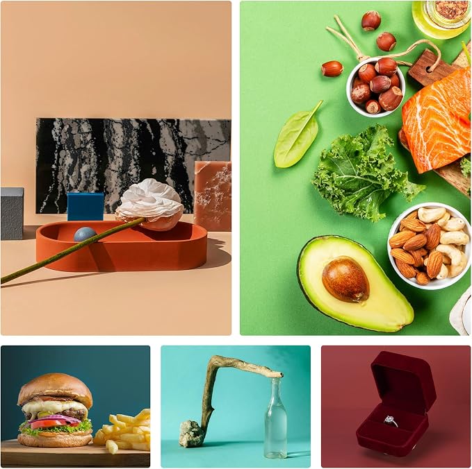 Meking 12PCS 12Patterns Product Photography Backdrops, Photo Backdrop Double - Image 3