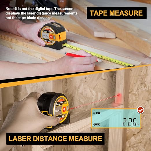 PREXISO 2-in-1 Laser Tape Measure - Image 3