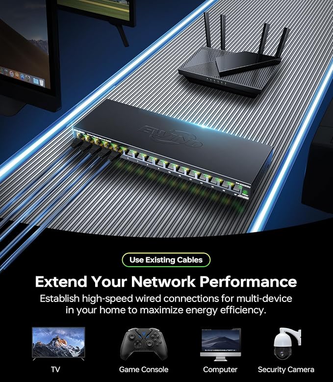 EWIND 2025 Upgraded 16 Port Gigabit Ethernet Switch - Image 2