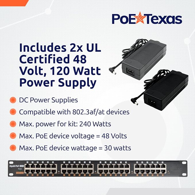 PoE Texas 24 Multi Port PoE+ Injector - Image 6