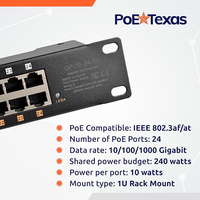 PoE Texas 24 Port PoE Injector - Image 3
