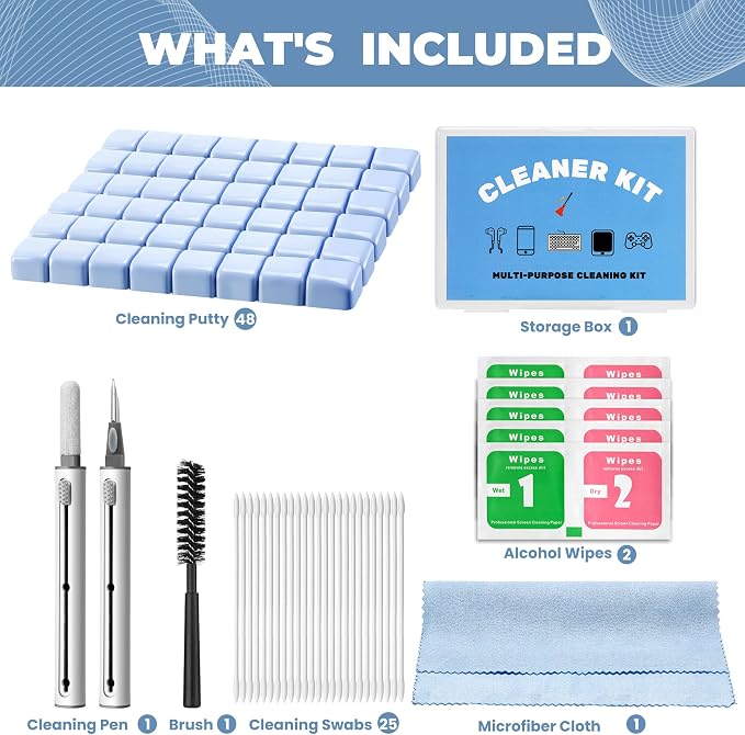 Upgraded for Airpod Cleaner Kit, Putty&Swabs, Removes Earwax& Dust, Compatible - Image 7