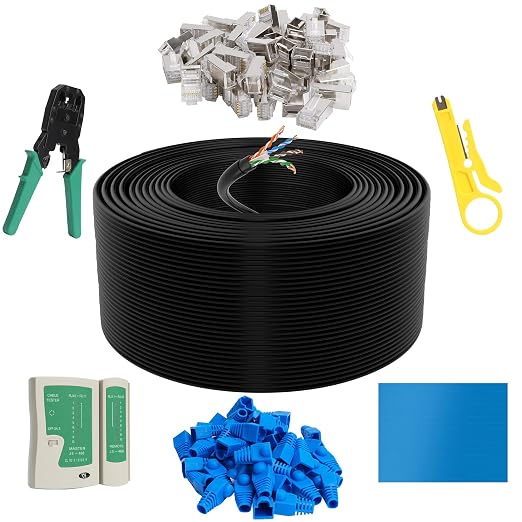Cat6 Outdoor Ethernet Cable 1000 FT by Conable
