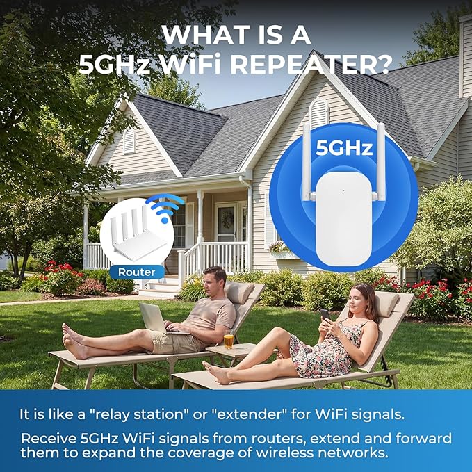 AC1200 WiFi Extender Signal Booster - Image 3