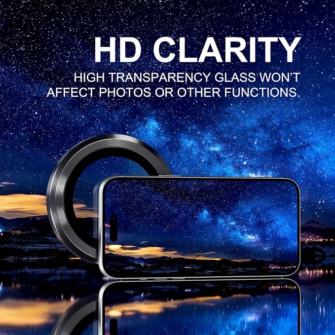 Choiche Compatible for iPhone 17 Pro/iPhone 17 Pro Max Camera Lens Protector - Image 5