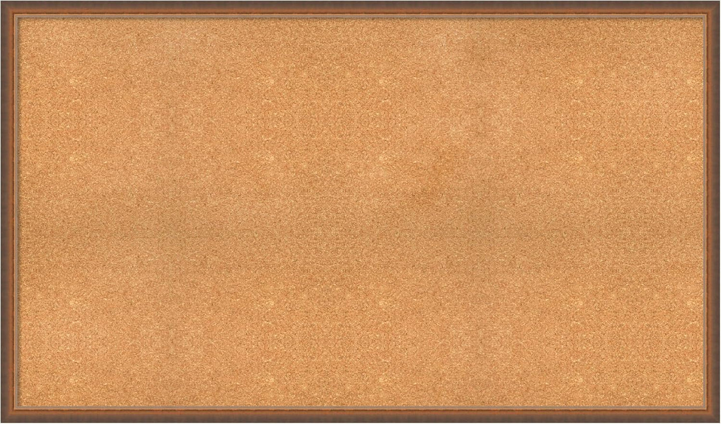 Amanti Art Natural Cork Board for Wall, 34x58 Vision Board with Bronze Frame, Oversize Corkboard Office Decor for Home Organization, Modern Corkboard Pinboard to Display Items for Home Organization