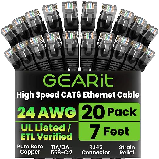 GEARit Cat 6 Ethernet Cable Pack by GEARit