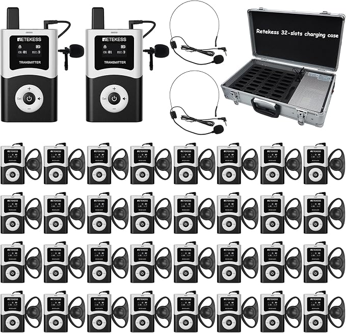 Retekess T130U Wireless Tour Guide System, Stable Signal, Assistive Listening by Retekess