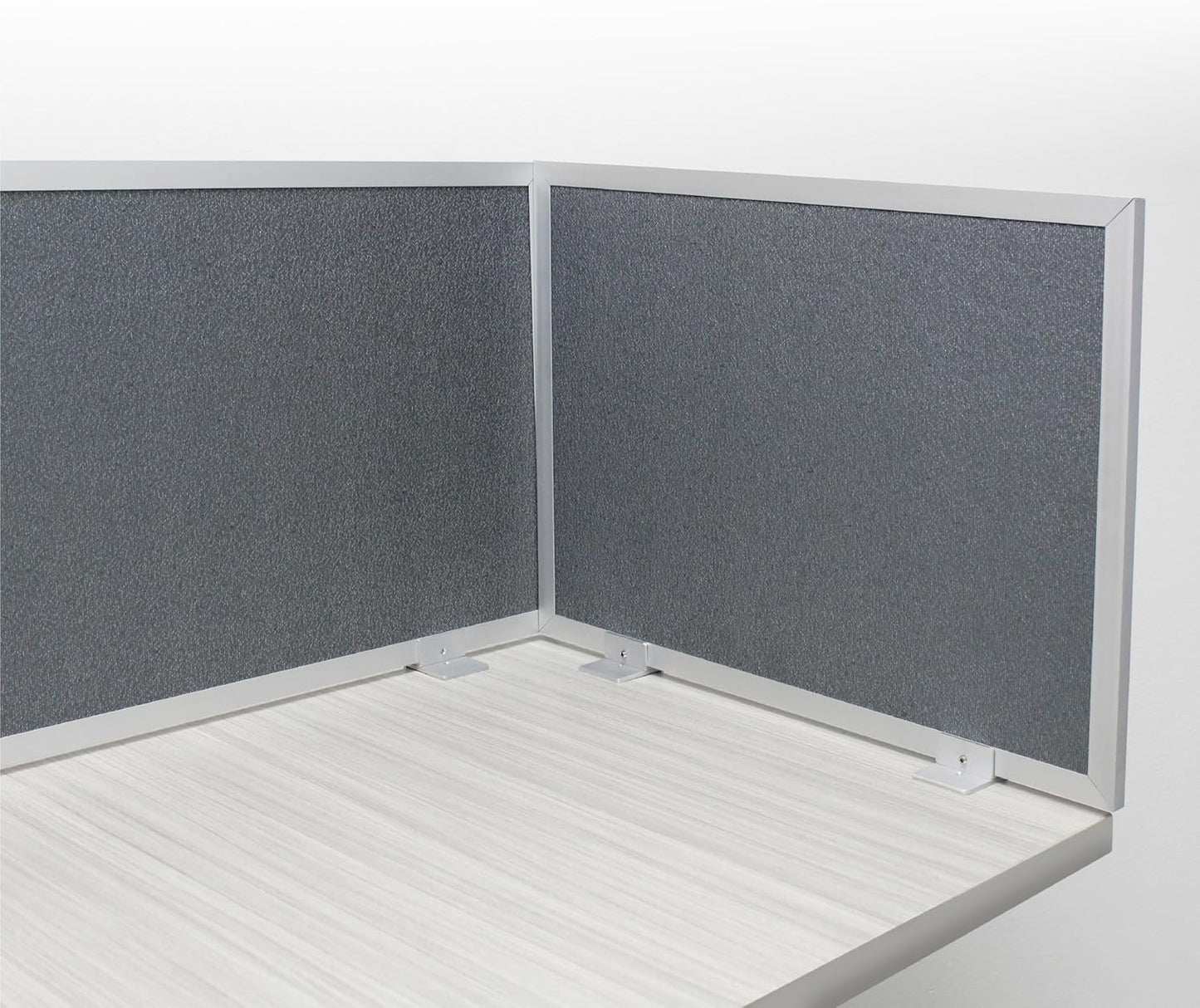 OBEX Acoustic Mounted Screen Privacy Panel Table Top Separator, Sound Blocking Desk Divider (Graphite, 18" X 30")
