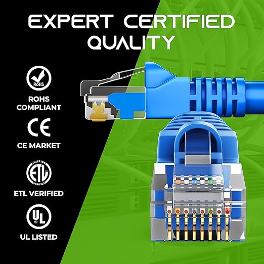 GearIT 10-Pack, Cat5e Ethernet Patch Cable 6 Feet - Image 5