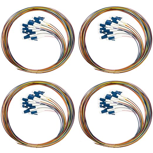 12 Strand Singlemode 9/125 LC-UPC Fiber Pigtail, Fiber Optic Pigtail, 1.5 by Bangun