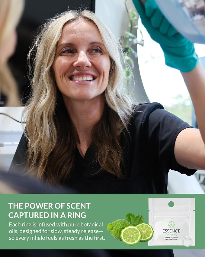 Essence Wearable Aromatherapy Nasal Diffuser – Bergamot Essential Oil Nose Ring - Image 5