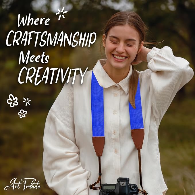 Art Tribute Camera Strap For Photographers Padded Universal Fit Neck Shoulder & - Image 8