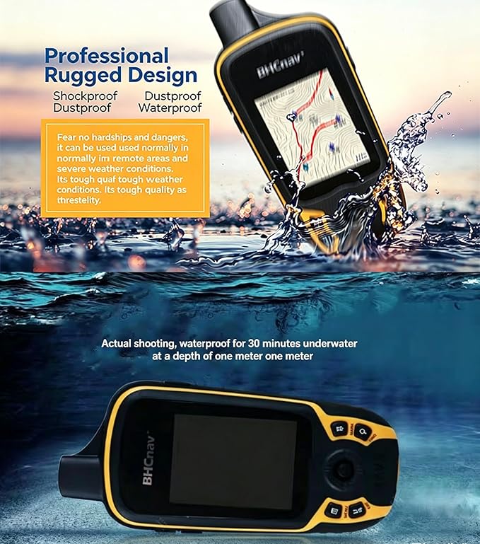NAVA F30 Handheld GPS Navigation Device, Colorful Map Display, Land Accuracy - Image 4